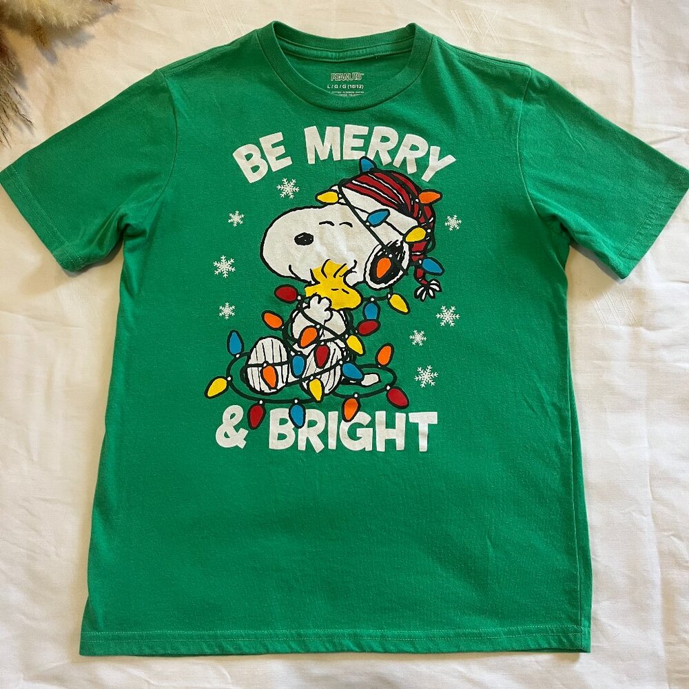 Peanuts Holiday T-shirt, Boy L (10-12)